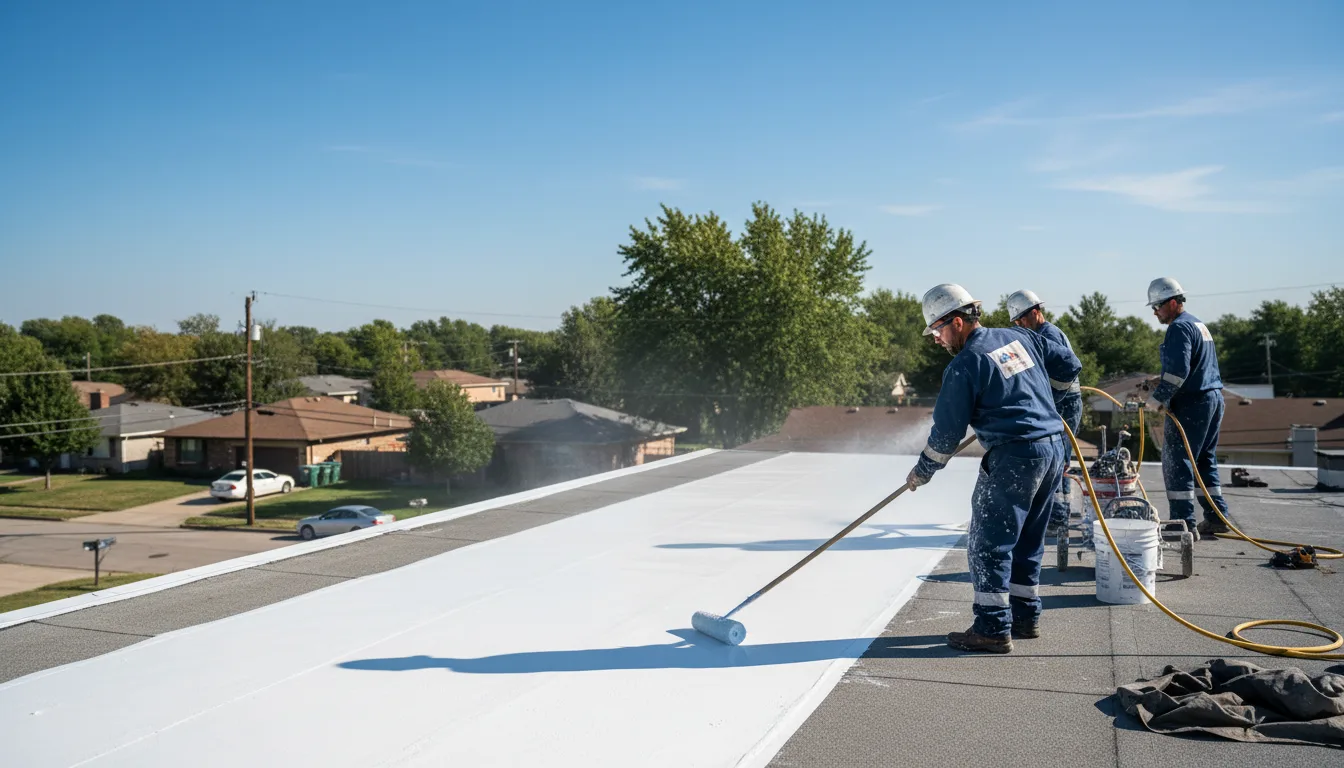 Commercial roof coating in Bricelyn, MN near me